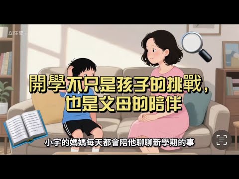 開學不只是孩子的挑戰，也是父母的陪伴