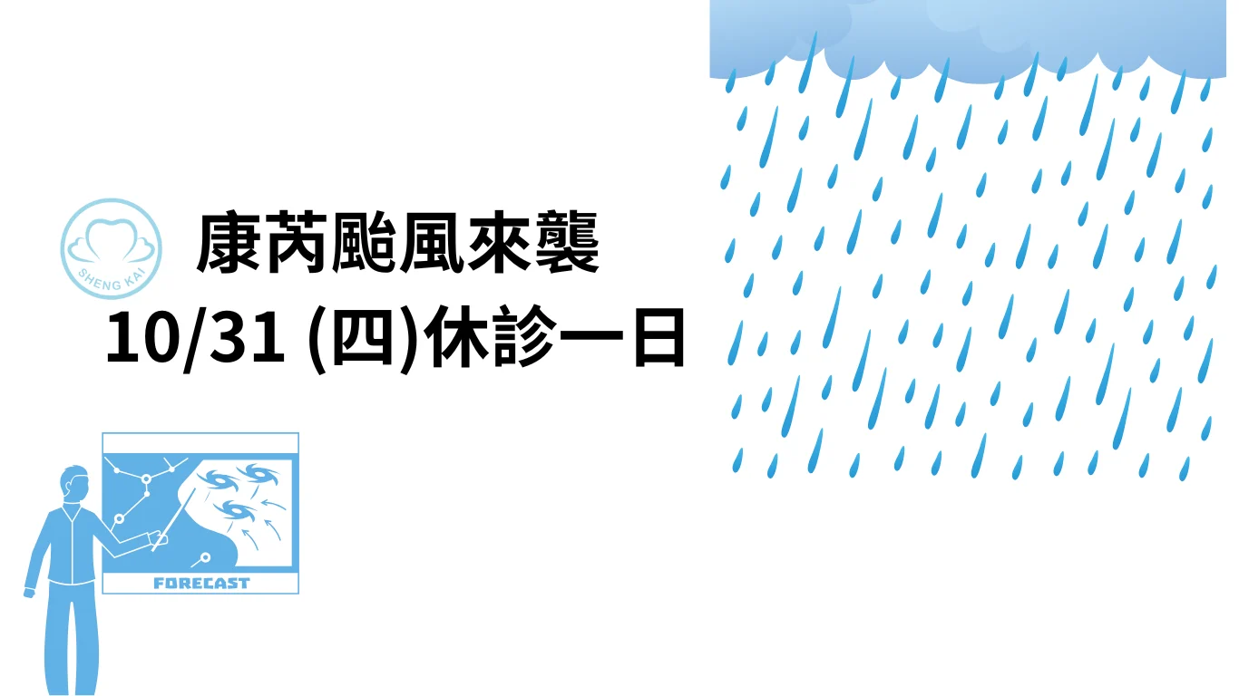 康芮颱風來襲 1031 休診一日